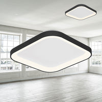 Плафониера LED Black Square 48cm Еквивалент 200W