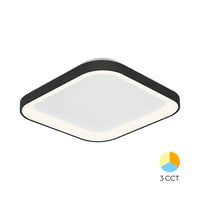 Плафониера LED Black Square 48cm Еквивалент 200W