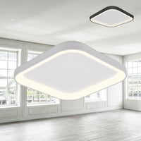 LED плафон White Square 48cm Еквивалент 200W