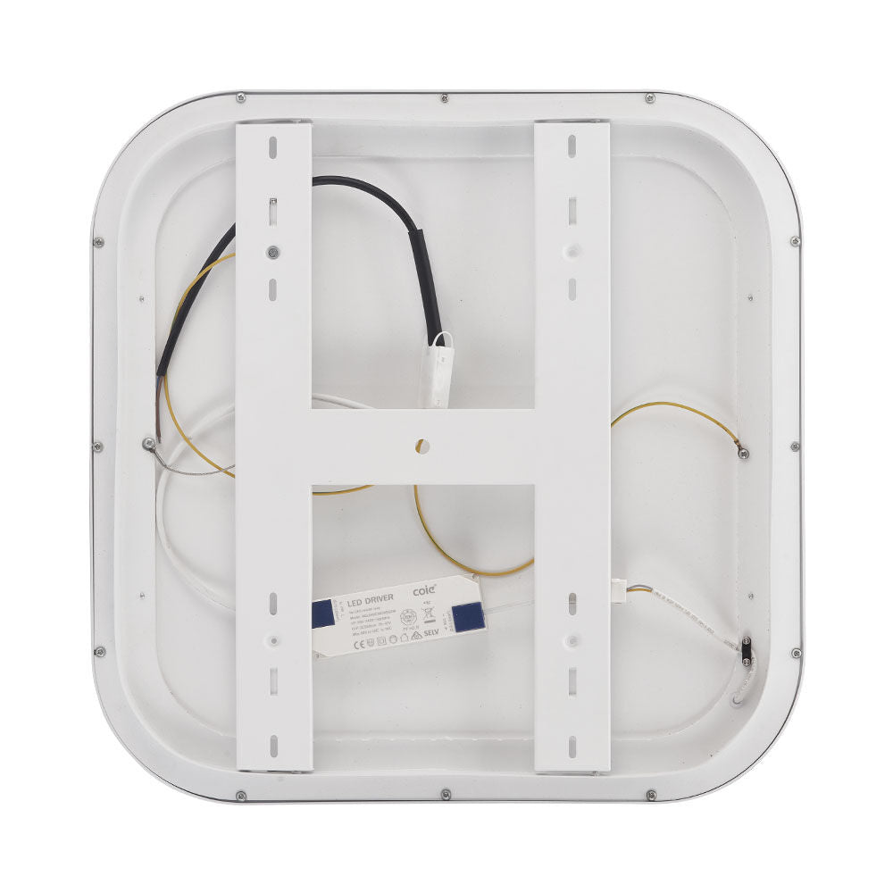 LED плафон White Square 48cm Еквивалент 200W