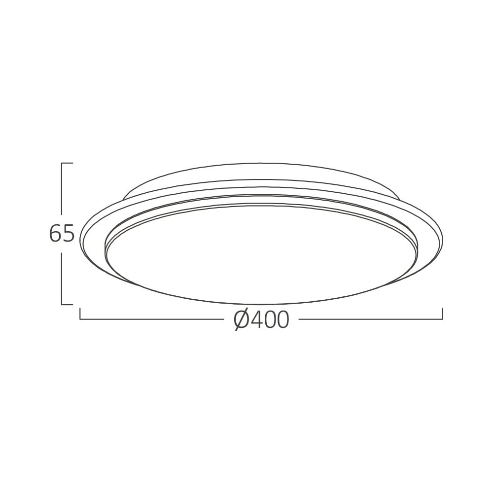 LED плафон PAOLA кръгъл 40CM еквивалент 200W