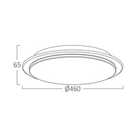 LED плафон PAOLA кръгъл еквивалент 200W