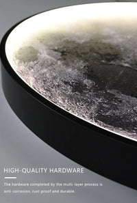 LED плафониера Dark MOON еквивалент 300W с дистанционно