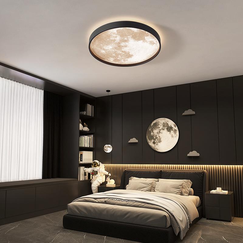LED плафониера Dark MOON еквивалент 300W с дистанционно