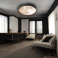 LED плафониера Dark MOON еквивалент 300W с дистанционно