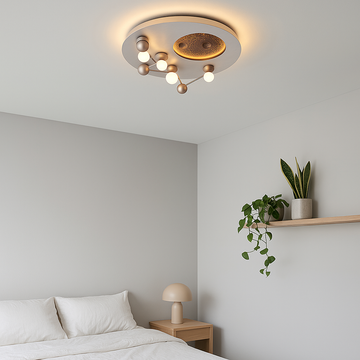 Lustra LED 42W Zodiac Chrome Premium 5100Lumeni CHROME / CIRCLE DESIGN Lighting Fixtures