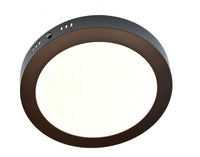 LED спот 18W Кръгъл Черен / ⌀210mm / Повърхностен