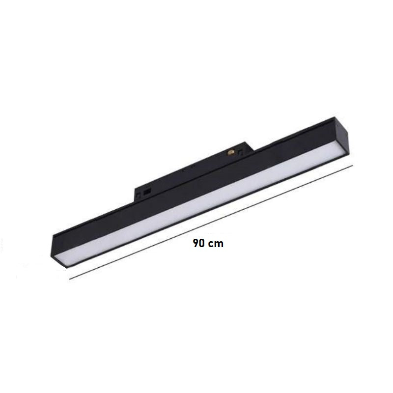 LED спот 25W 90cm магнитен линеен матов черен