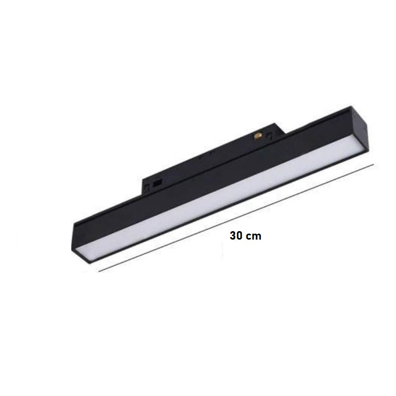 LED спот 10W 30cm магнитен линеен мат черен