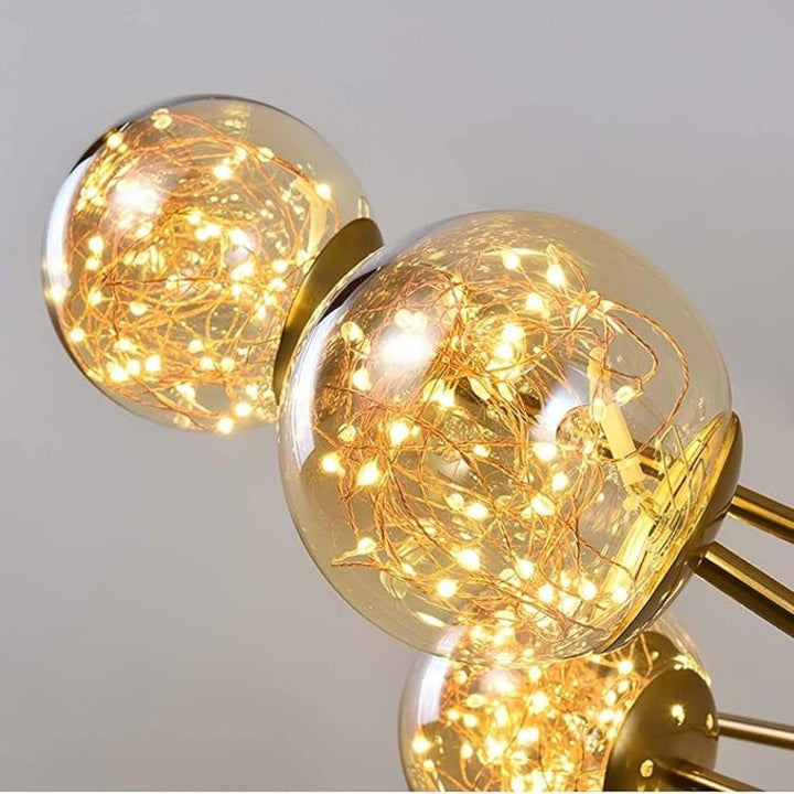 LED осветително тяло висящо Arlio Gold еквивалент 130W