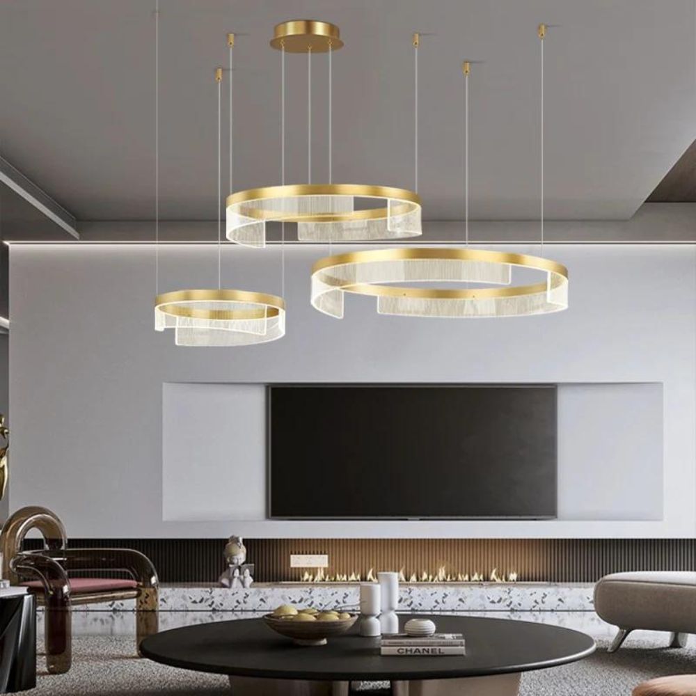 LED Полилей KYZO Royal Gold – 3 Подвижни Сегмента, Еквивалент 1200W, с дистанционно