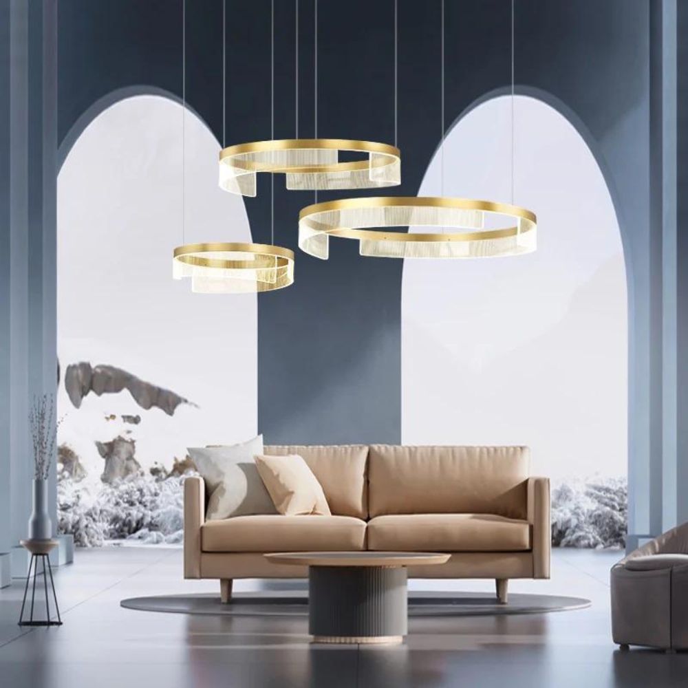 LED Полилей KYZO Royal Gold – 3 Подвижни Сегмента, Еквивалент 1200W, с дистанционно