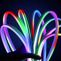 КОМПЛЕКТ NEON FLEX LED RGB IC SMART DIGITAL 12V 5m Дистанционно