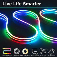 КОМПЛЕКТ NEON FLEX LED RGB IC SMART DIGITAL 12V 5m Дистанционно
