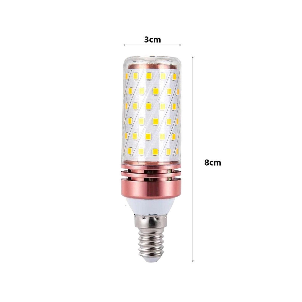 LED крушка E14 16W тип Corn / Топла светлина / Еквивалент 100W