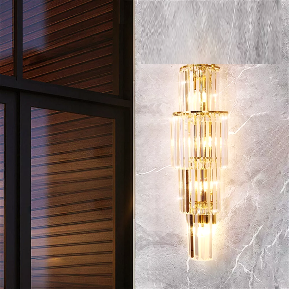 Аплик за стена Cristal Luxury Golden Deluxe 65cm