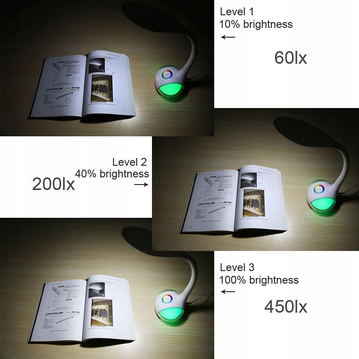 LED лампа за бюро RGB, гъвкава