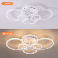 LED осветително тяло 4+2 CIRCLE BUBBLES Еквивалент 800W Дистанционно управление