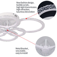 LED осветително тяло 4+2 CIRCLE BUBBLES Еквивалент 800W Дистанционно управление