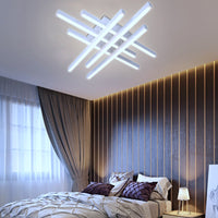 LED осветително тяло 6 LINES Design бяло SMART еквивалент 500W с дистанционно