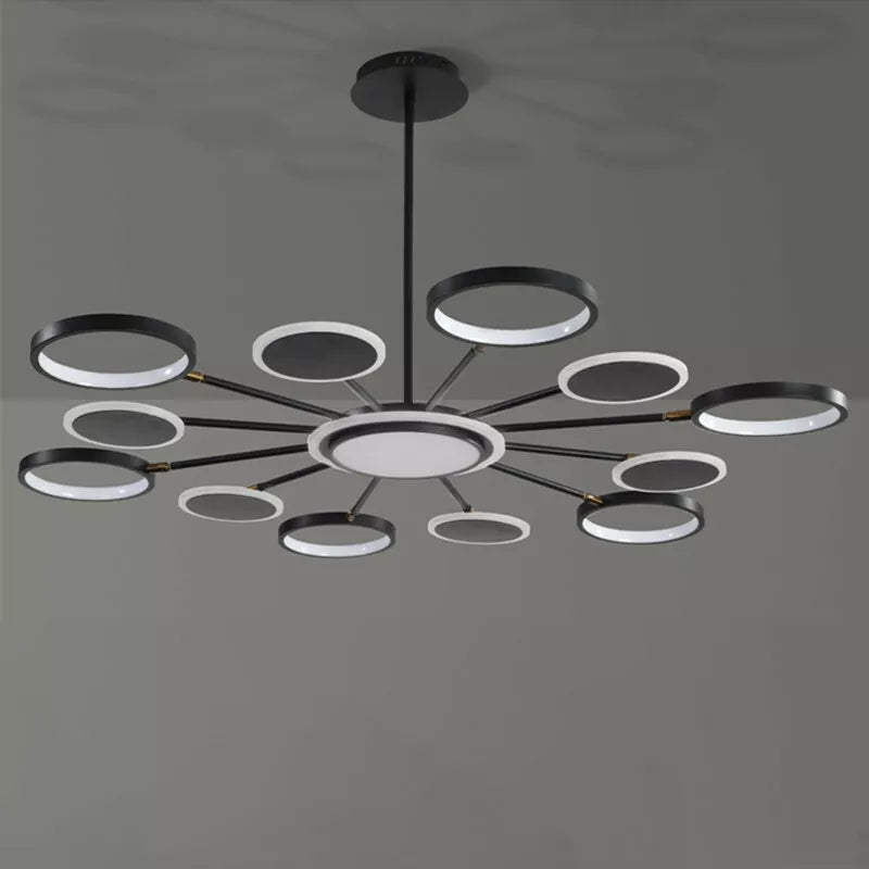 LED осветително тяло Gambit Black 6+6+1 Регулируеми рамена Еквивалент 800W Дистанционно управление