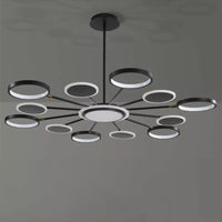 LED осветително тяло Gambit Black 6+6+1 Регулируеми рамена Еквивалент 800W Дистанционно управление