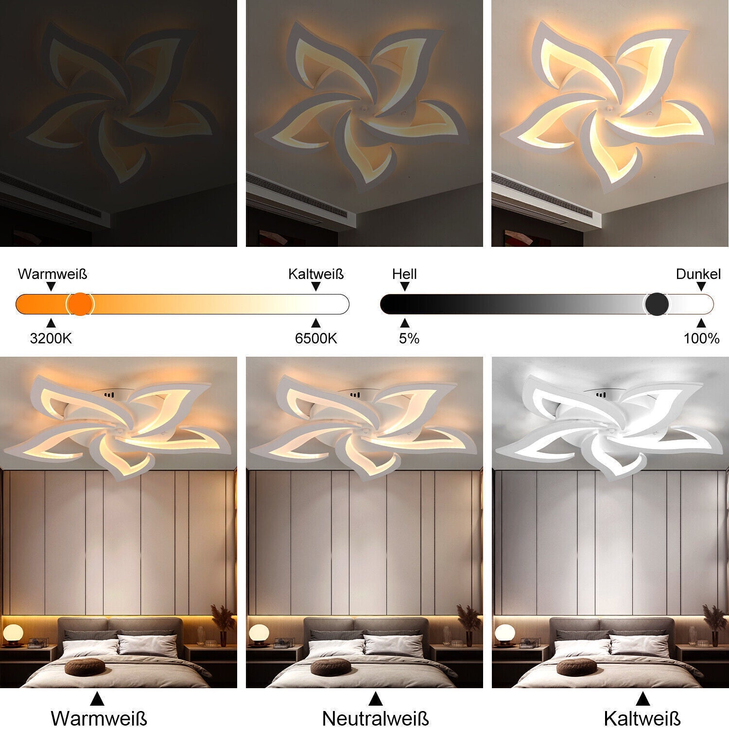 LED осветително тяло NARCISSE с дистанционно, еквивалент 500W