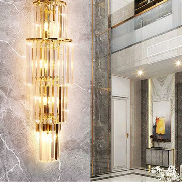 Аплик за стена Cristal Luxury Golden Deluxe 65cm