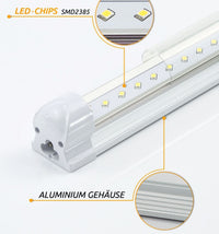 Tub Led T8 Transparent Suport Inclus 60Cm 8W Interconectabil