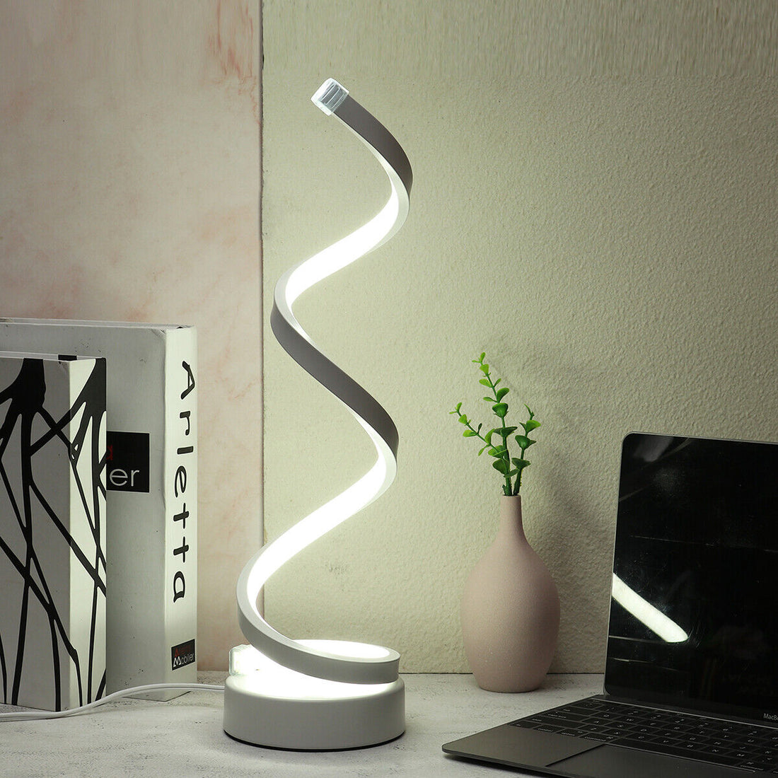 LED нощна лампа 38W Wave бяла