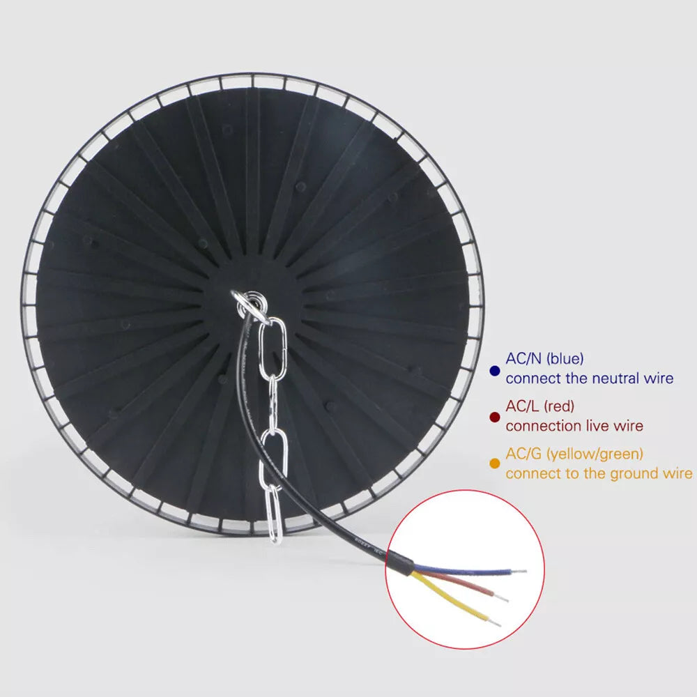 LED лампа 200W индустриално осветление UFO Slim