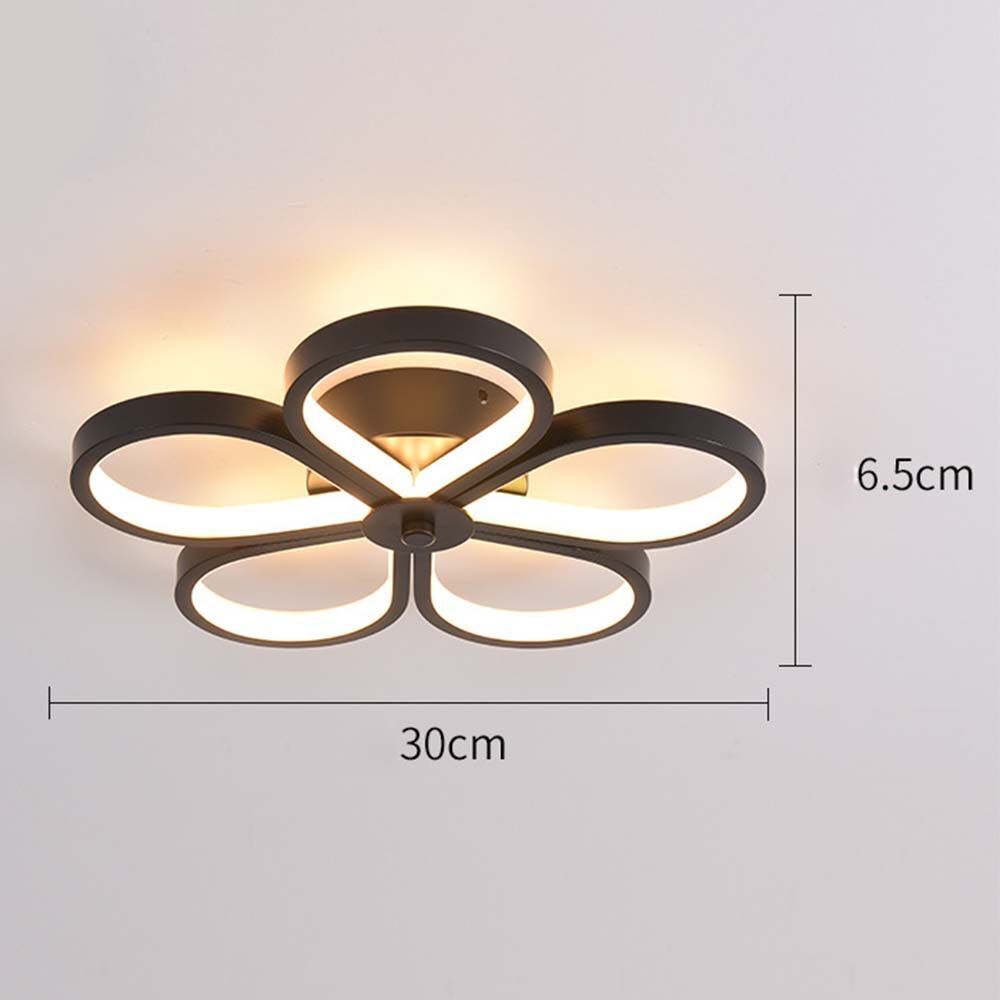 LED аплик Mini FLOWER Black еквивалент 250W
