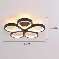 LED аплик Mini FLOWER Black еквивалент 250W