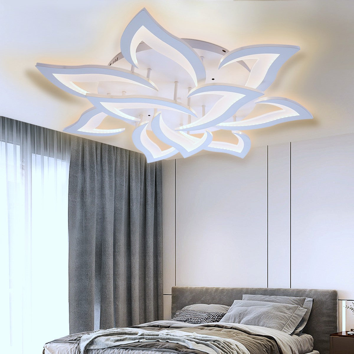 LED осветително тяло NARCISSE GRANDE с дистанционно, еквивалент 800W