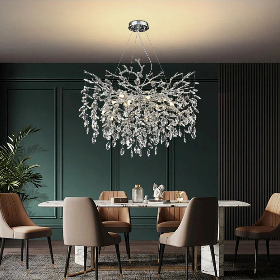 Кристален полилей Silver Crystal Harmony 60 cm