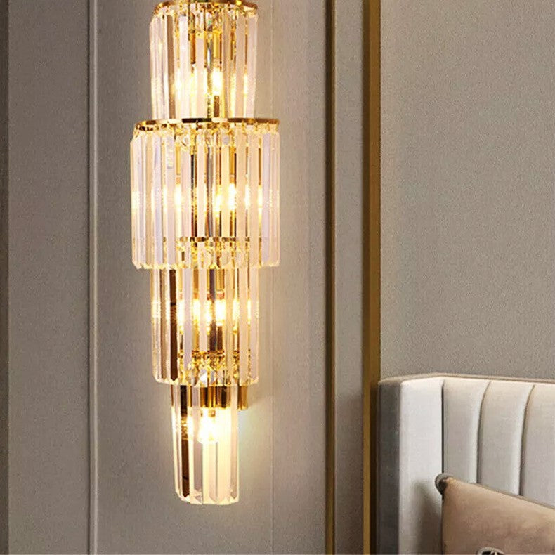 Аплик за стена Cristal Luxury Golden Deluxe 65cm