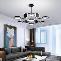 LED осветително тяло Gambit Black 6+6+1 Регулируеми рамена Еквивалент 800W Дистанционно управление