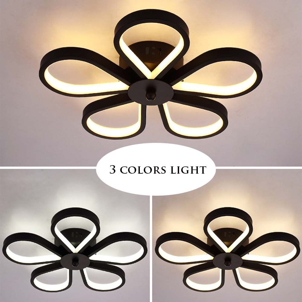 LED аплик Mini FLOWER Black еквивалент 250W