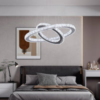 LED осветително тяло 2 сегмента CRISTAL SLIM еквивалент 500W с дистанционно