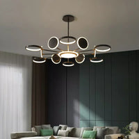 LED осветително тяло Gambit Black 6+6+1 Регулируеми рамена Еквивалент 800W Дистанционно управление