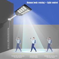 LED лампа 900W соларна SLIM с датчик за движение + дистанционно