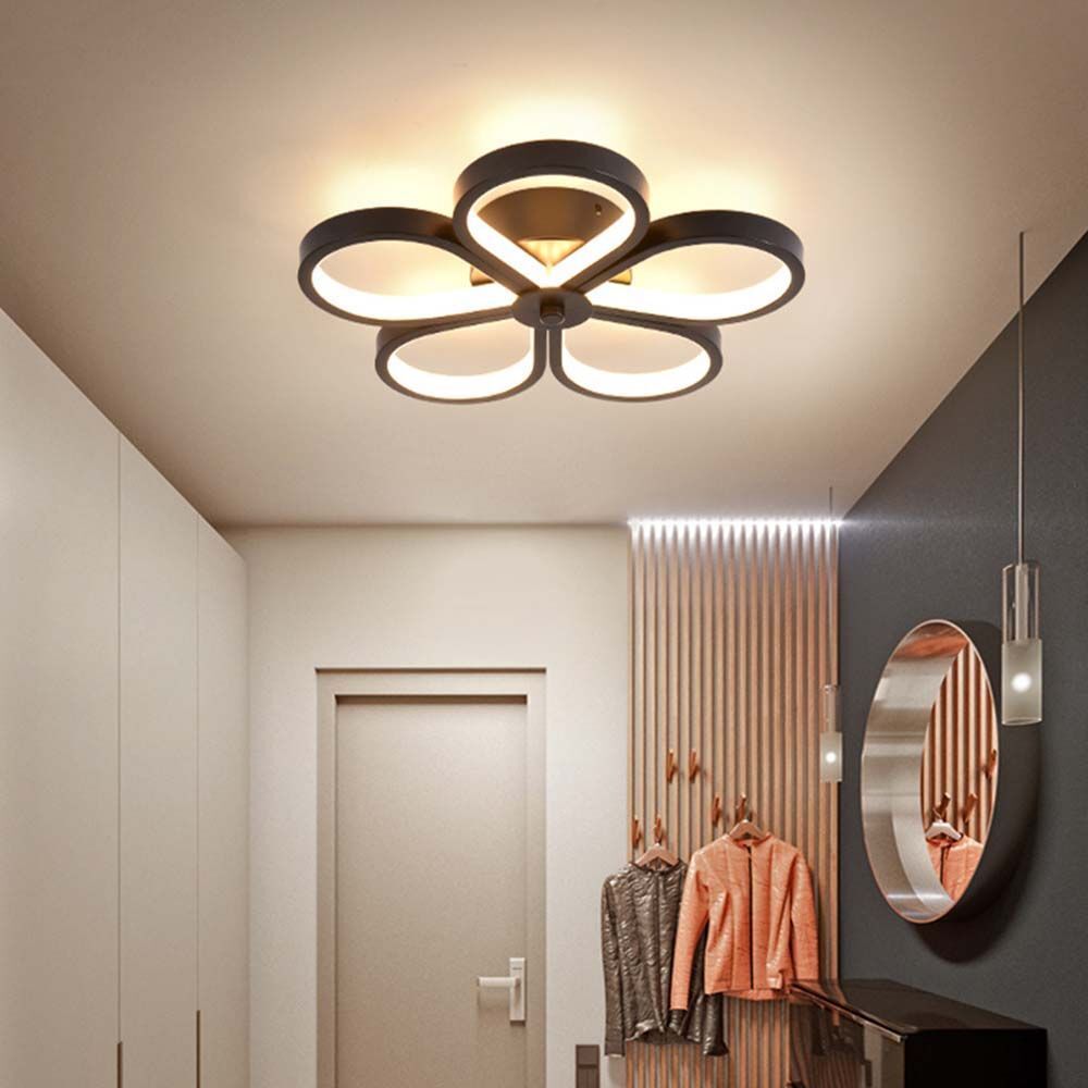 LED аплик Mini FLOWER Black еквивалент 250W