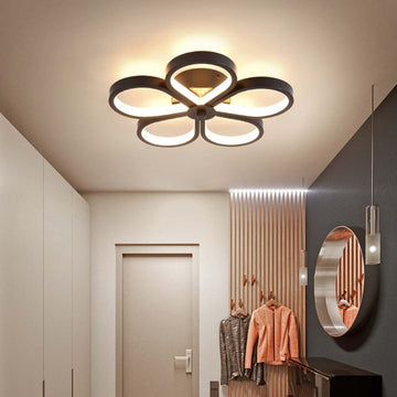 LED аплик Mini FLOWER Black еквивалент 250W