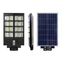 LED лампа 900W соларна SLIM с датчик за движение + дистанционно