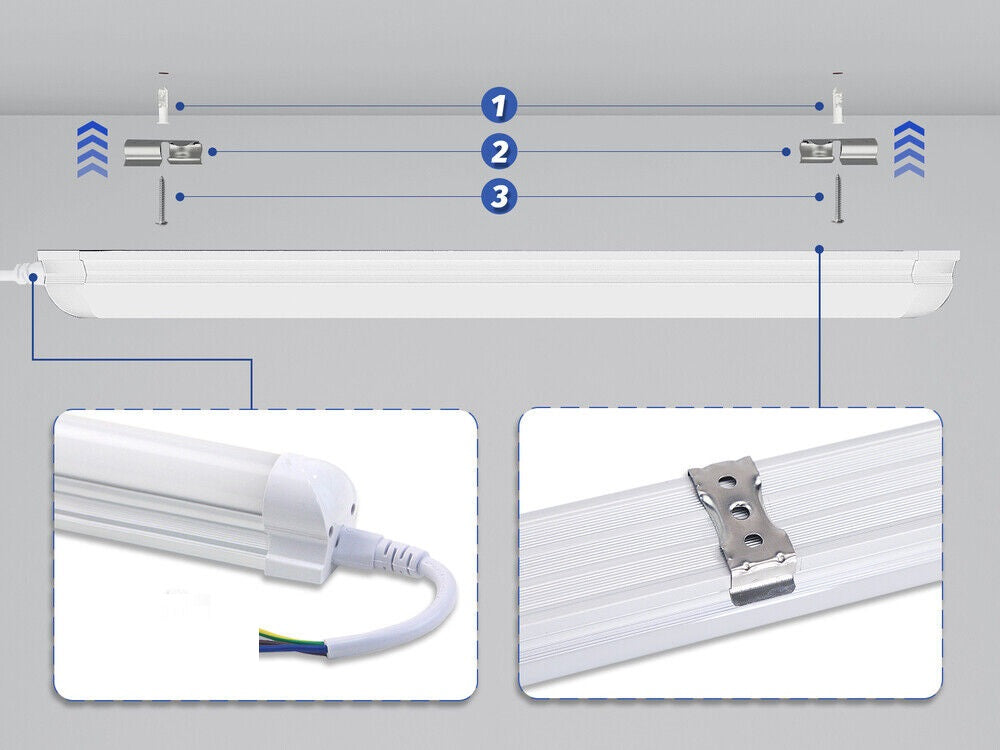 Tub Led T8 Mat Suport Inclus 60Cm 8W Interconectabil Liniar Light