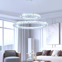 LED осветително тяло 2 сегмента CRISTAL SLIM еквивалент 500W с дистанционно