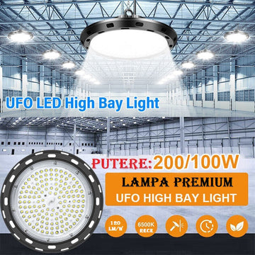 LED лампа 100W индустриално осветление UFO PREMIUM 120 LM-W