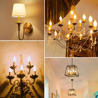 LED крушка E14 4W Филамент Пламък Прозрачна