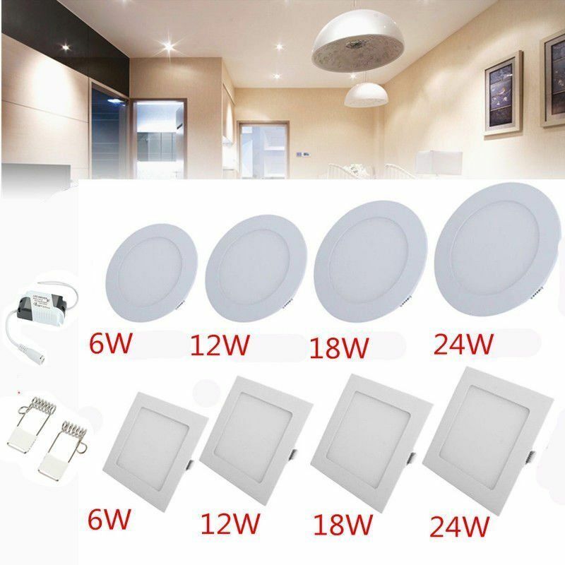 LED спот 3W Slim квадратен бял / 89x89mm / вграден