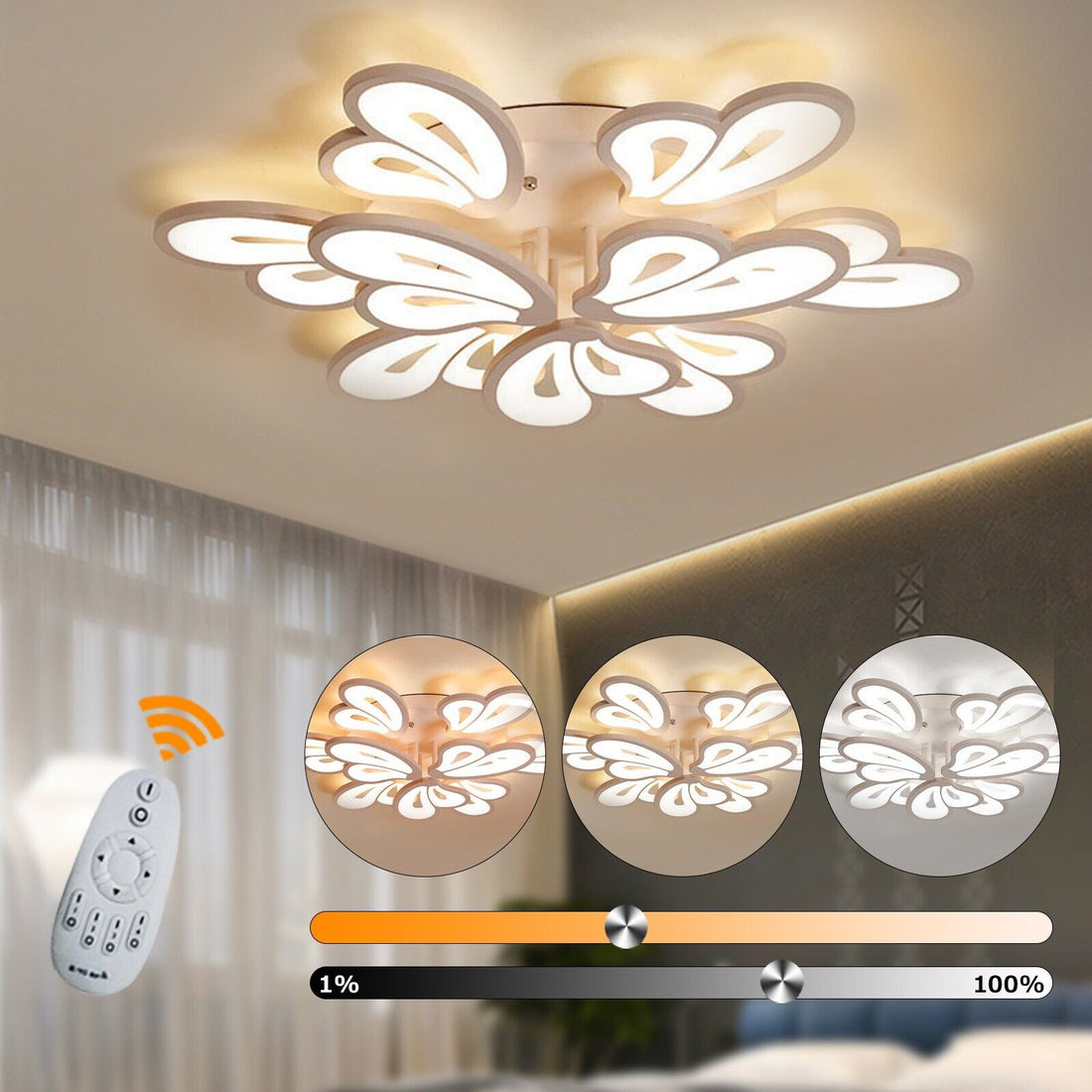 LED осветително тяло CLIO GRANDE с дистанционно, еквивалент 800W